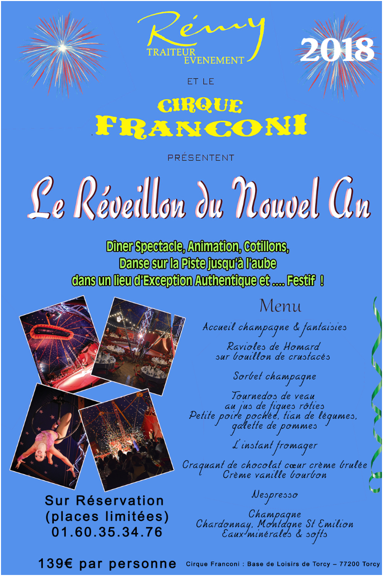 reveillon nouvel an 2018 Seine-et-Marne Reveillon Saint Sylvestre 2019 seine et marne 77 Torcy